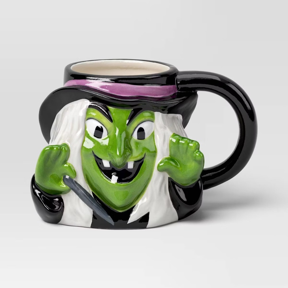 Halloween Earthenware Witch Mug - Hyde and EEK!‎ Boutique 15 fl oz (NEW)
